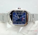 Japan Grade Cartier Copy Watches Santos De Blue Dial 39mm or 35mm